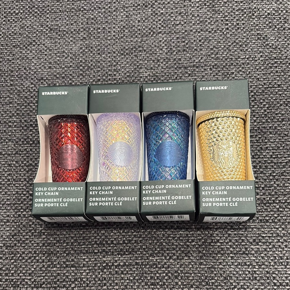 Starbucks Colorful Cold Cup Ornament Set
